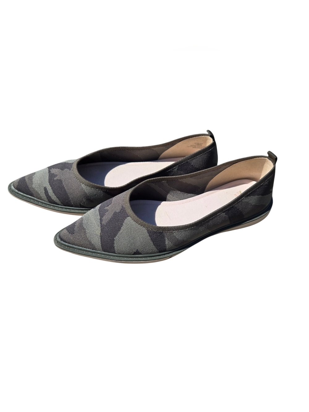 Louise et Cie Celete Pointed Toe Knit Camo Flats Size 12